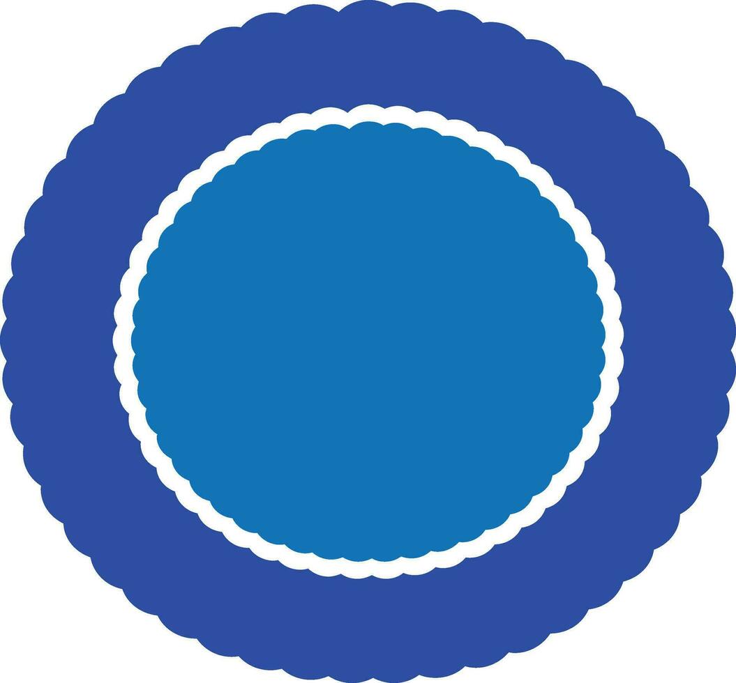 plano ilustración de azul insignias, vector símbolo o signo.