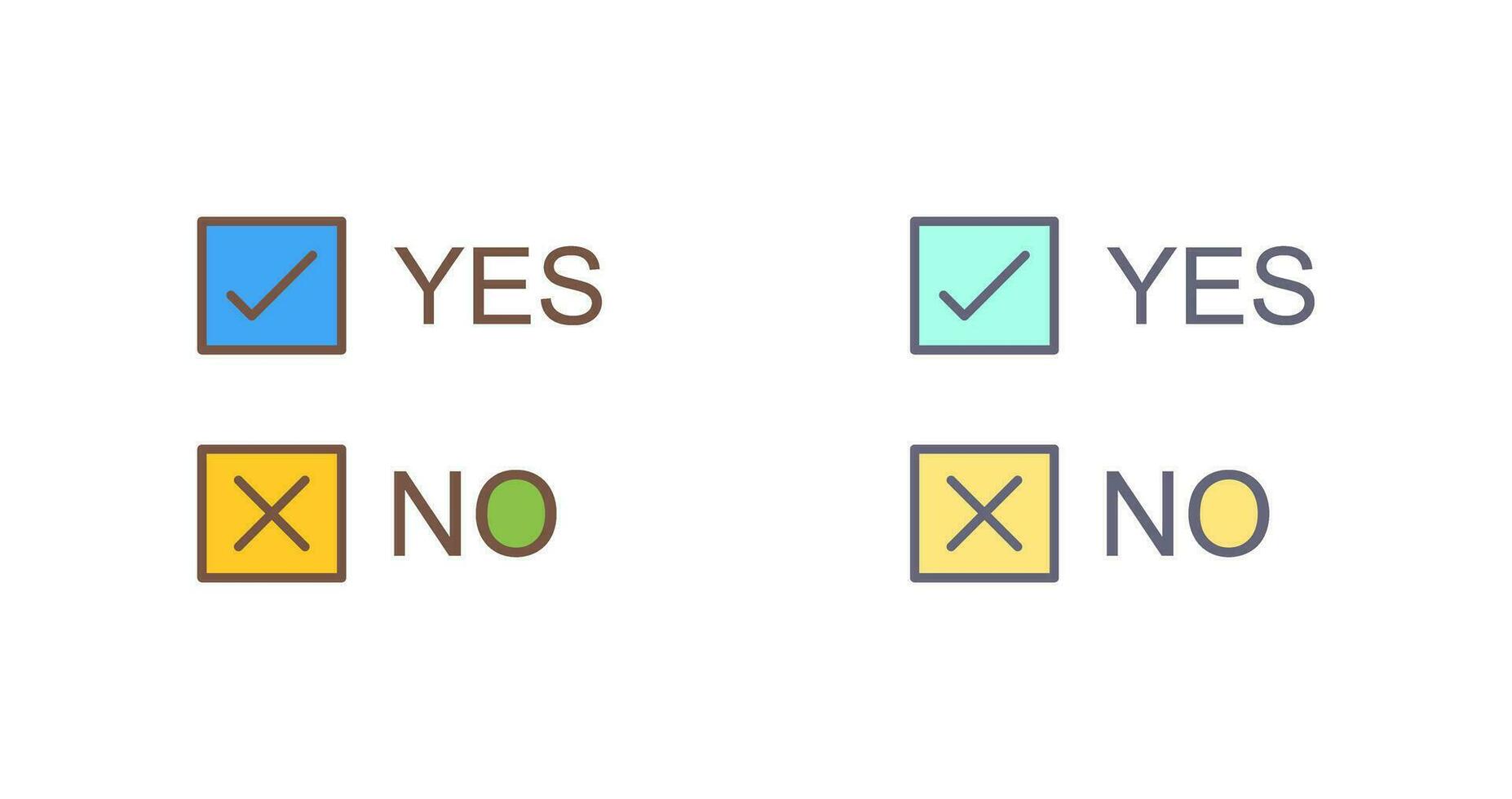 Yes No Option Vector Icon 24918706 Vector Art at Vecteezy