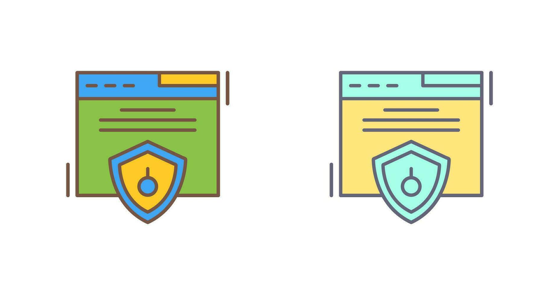 icono de vector de seguridad web