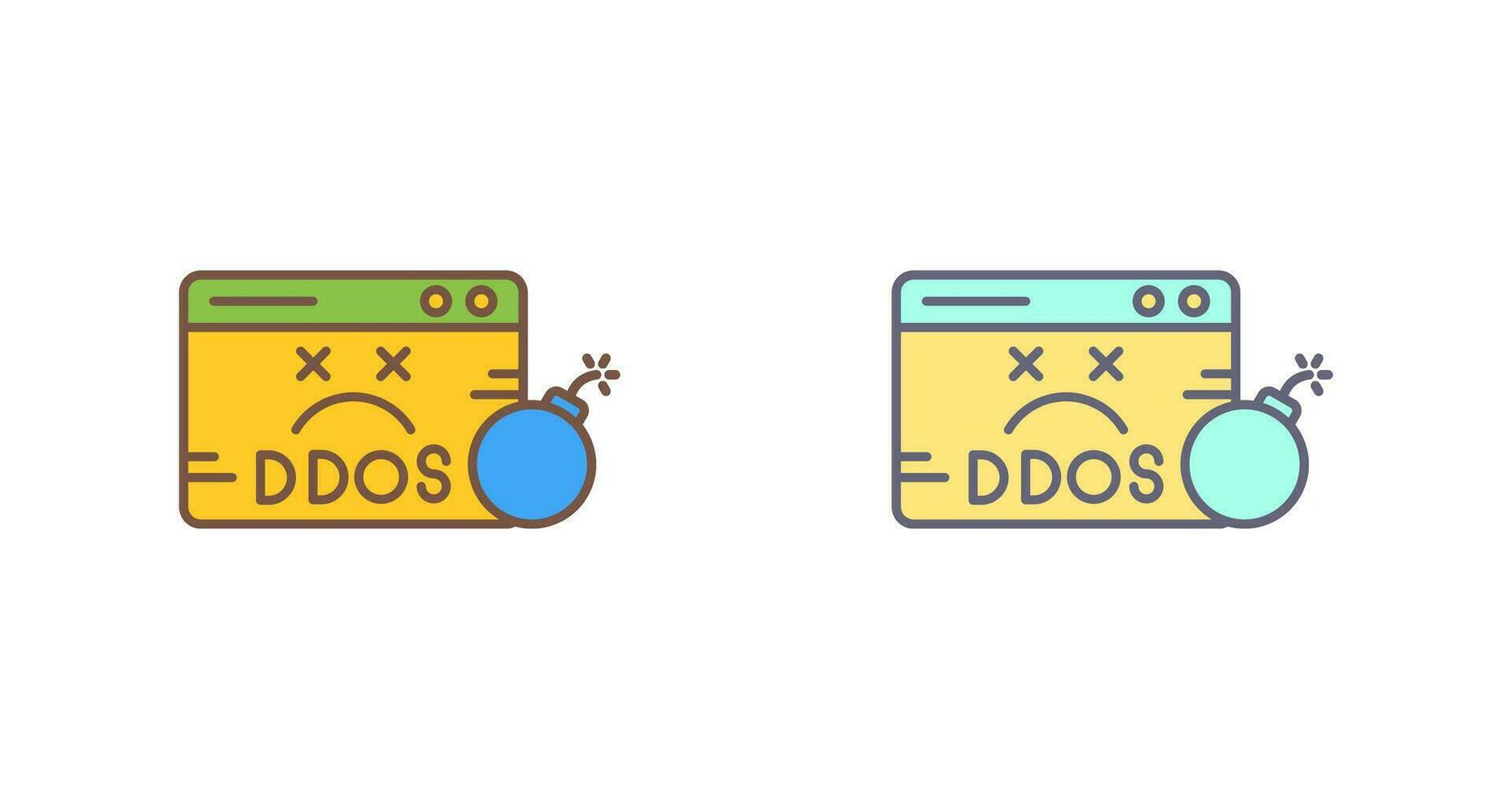 icono de vector de ddos