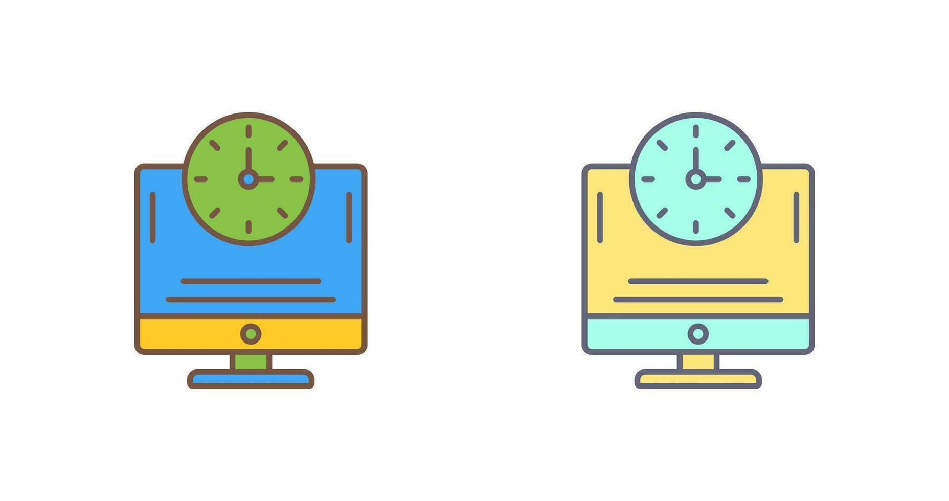 Online Time Vector Icon