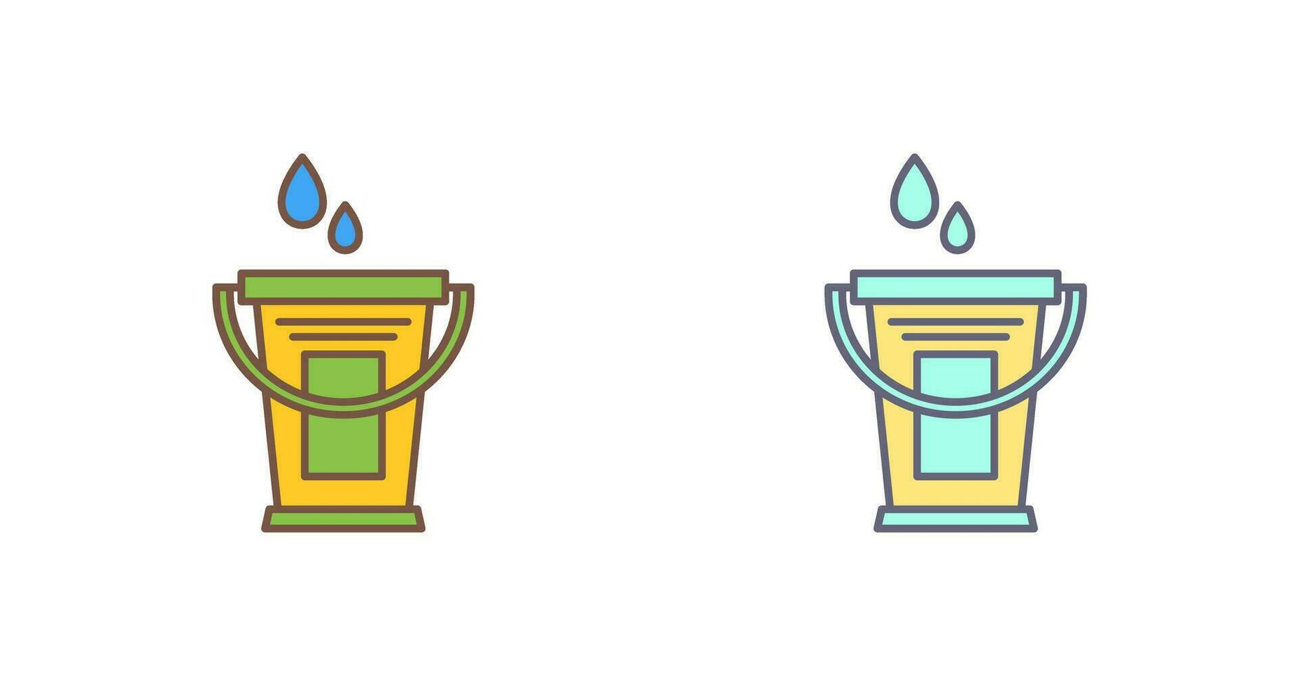 Water Bucket Vector Icon