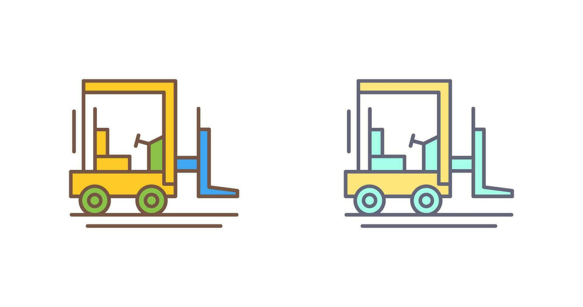 Forklift Vector Icon