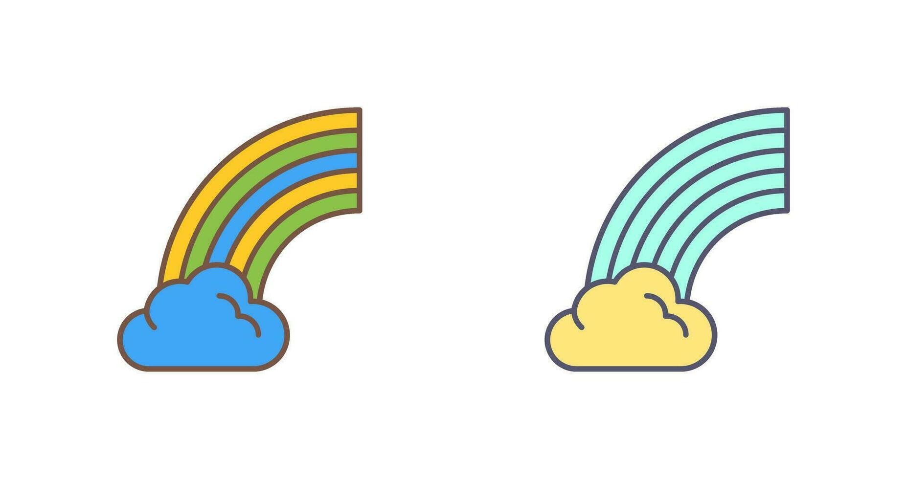 icono de vector de arco iris