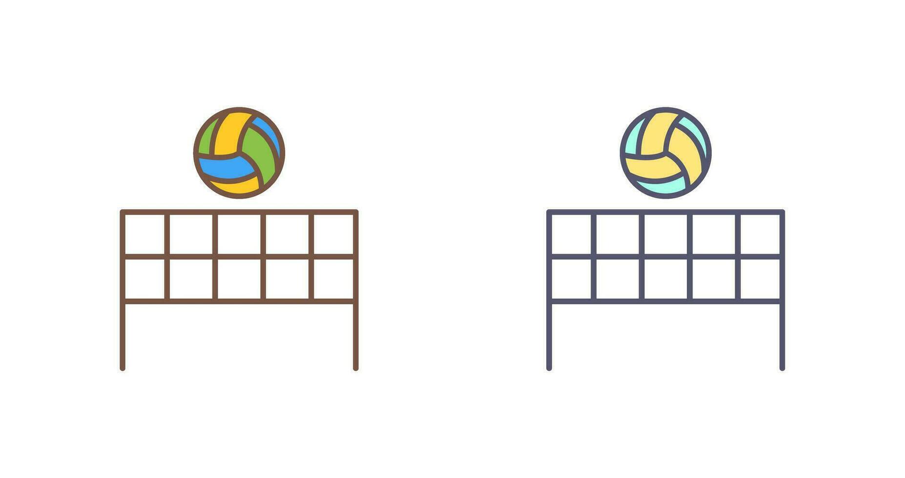 Beach Volleyball Vector Icon