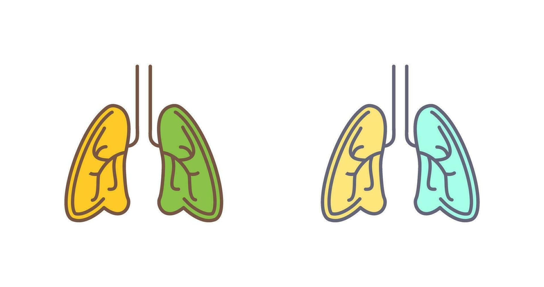 icono de vector de pulmones