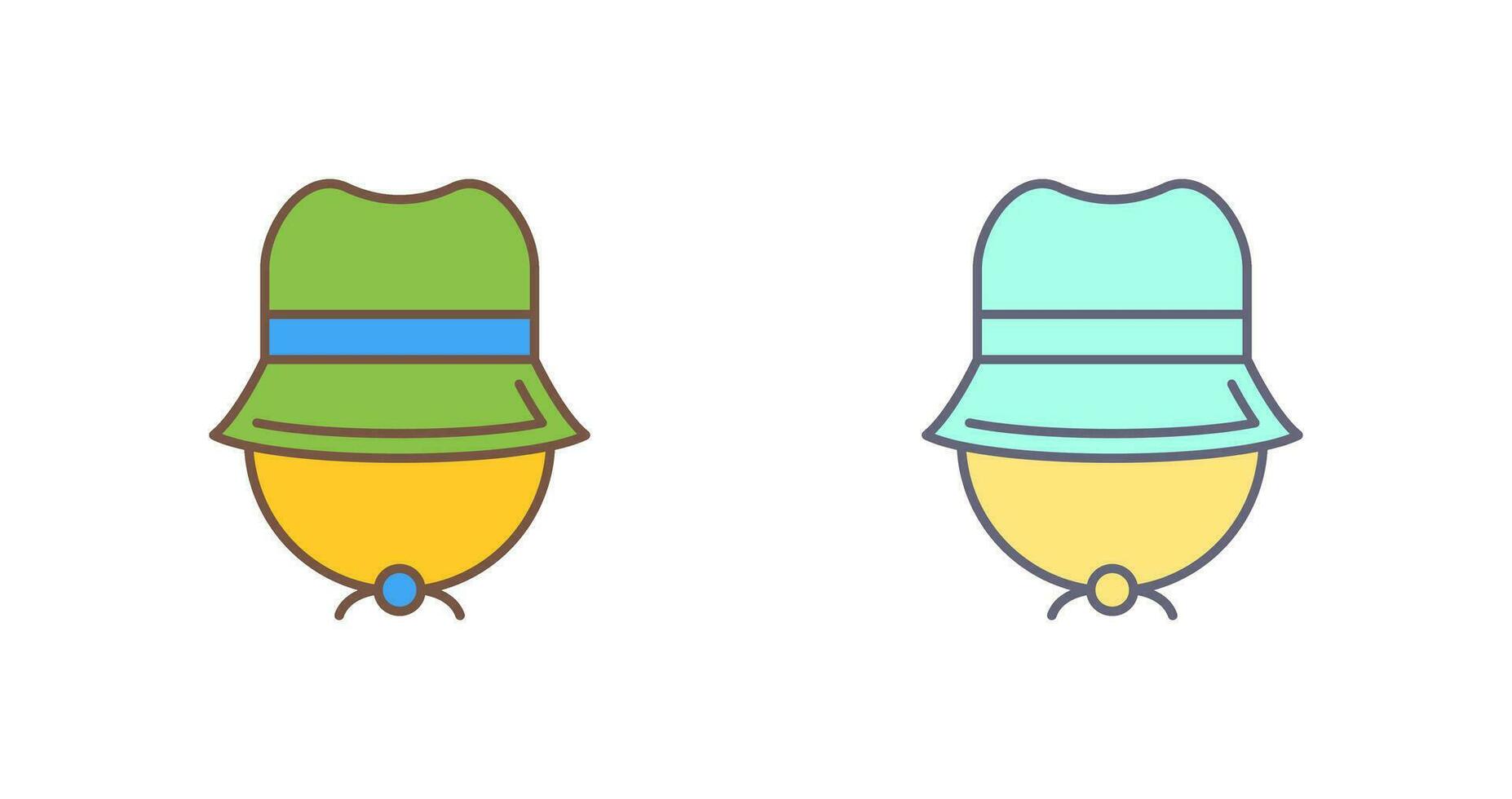 icono de vector de sombrero de camping