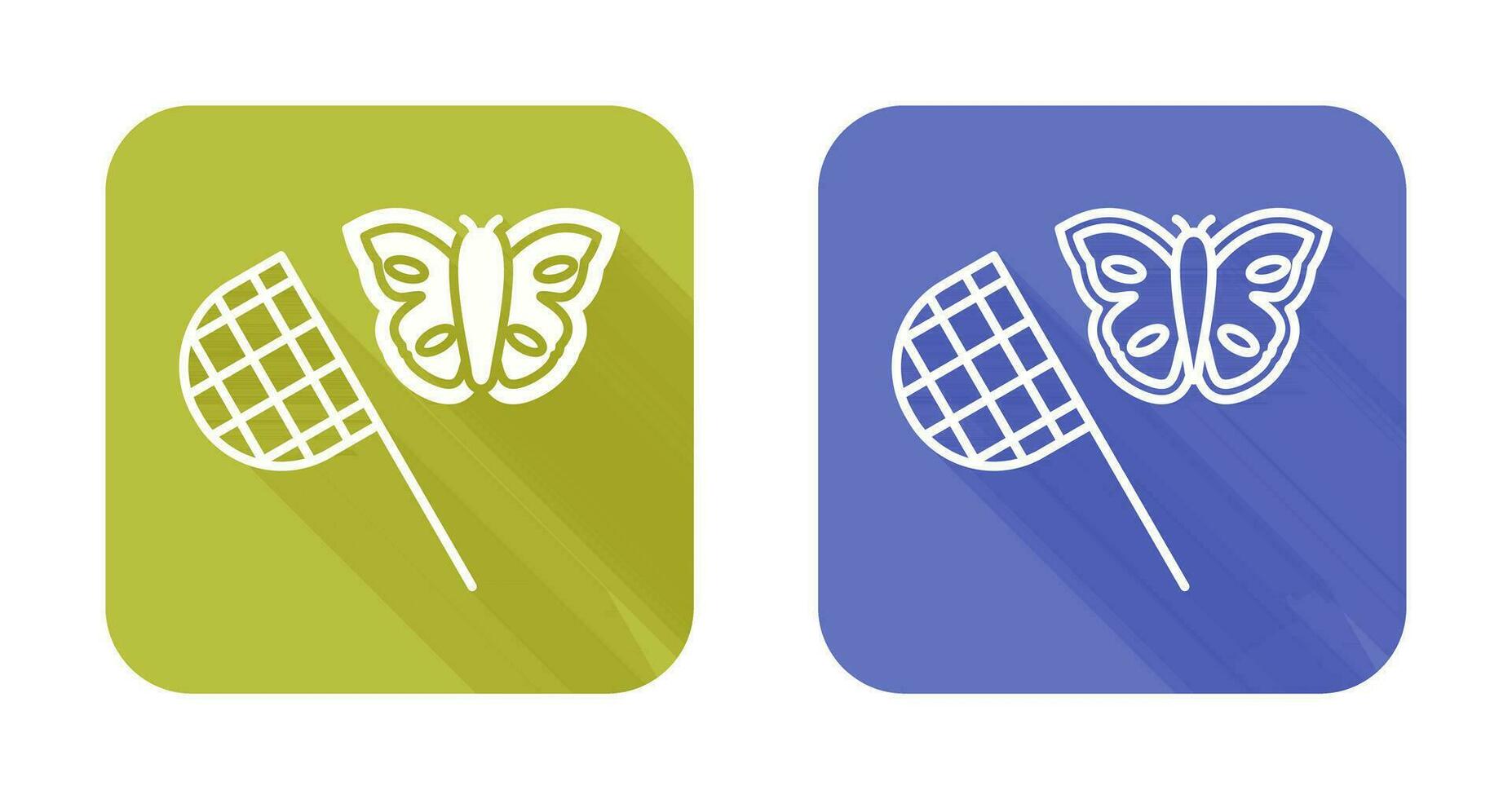 icono de vector de colector de mariposa