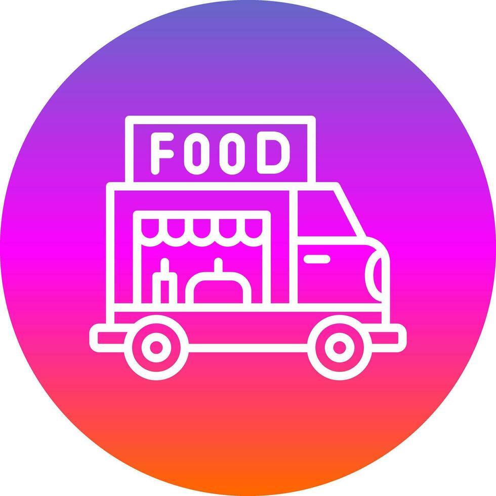 diseño de icono de vector de camión de comida