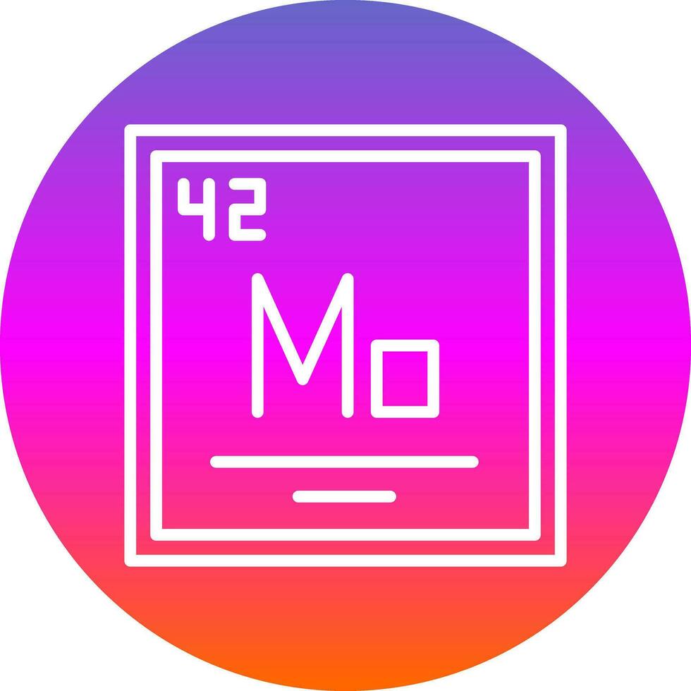 molibdeno vector icono diseño