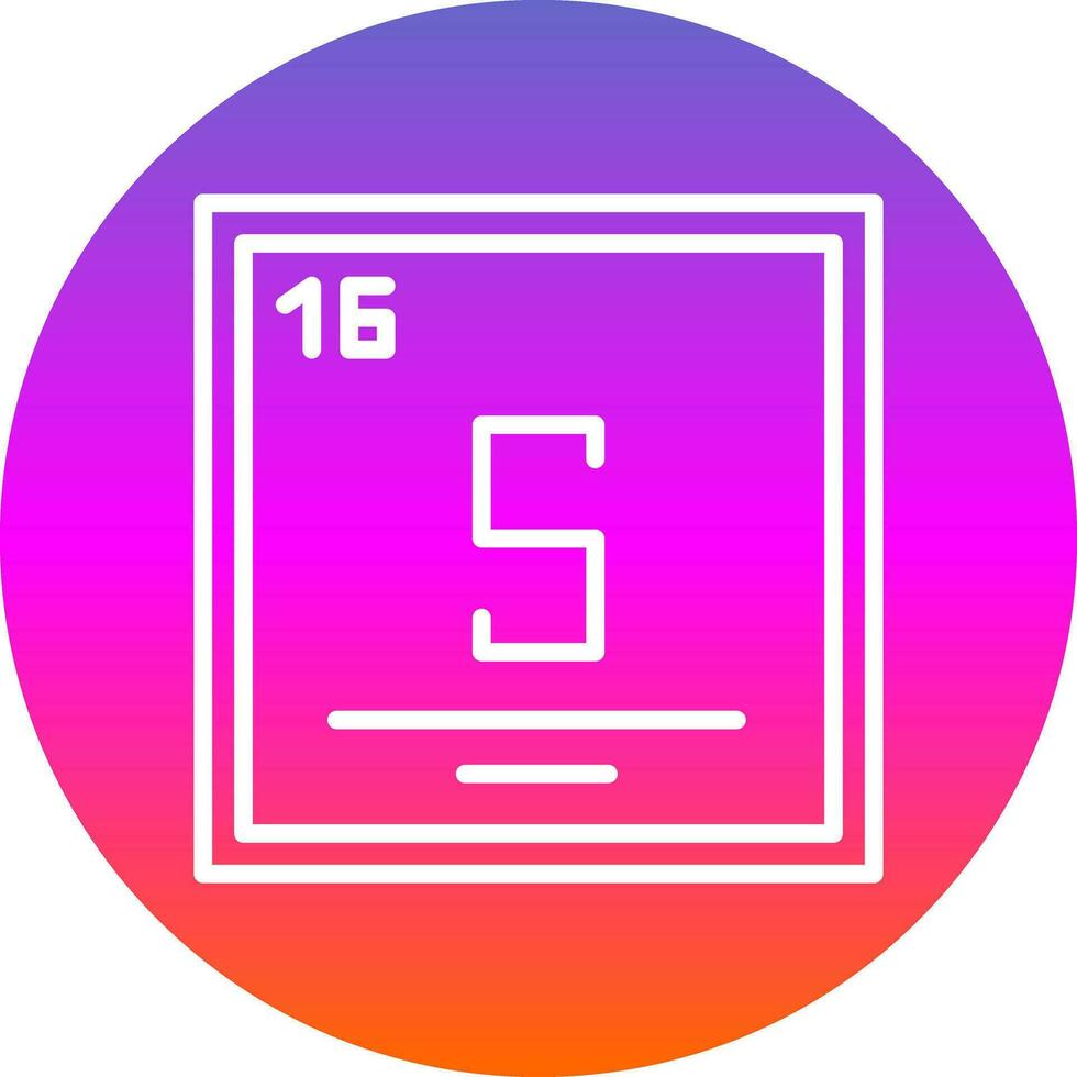 Sulfur Vector Icon Design
