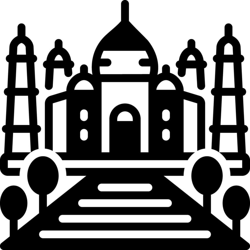 solid icon for monument vector