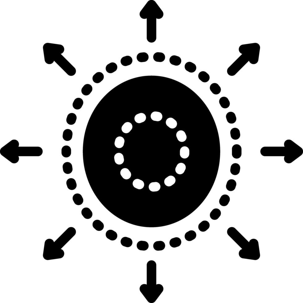 sólido icono para objetos gastables de suministro vector