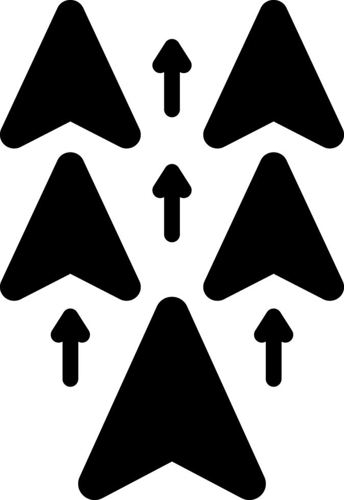 solid icon for exceeded vector