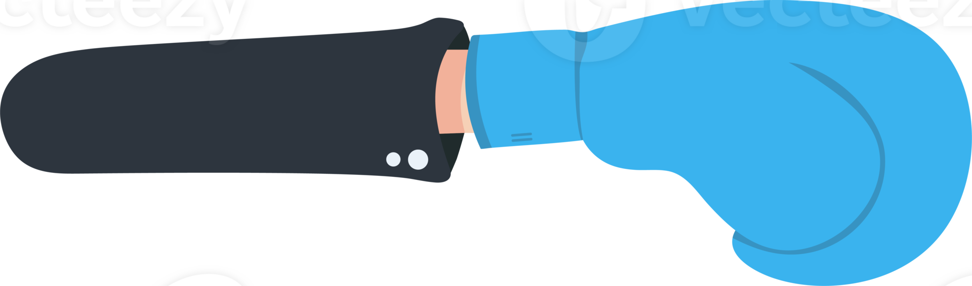 Flat Hand Isolated icons Flat Color illustration Png
