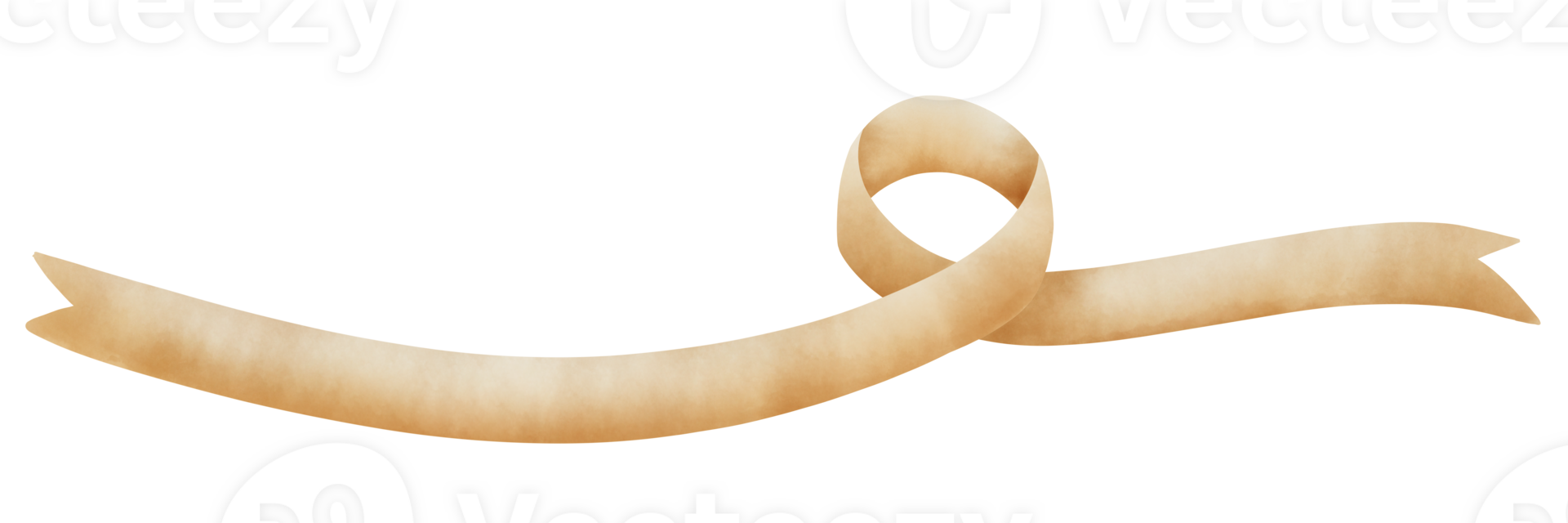 Cute yellow ribbon png