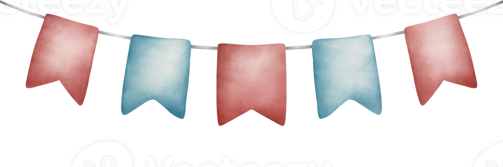 Cute party flag png