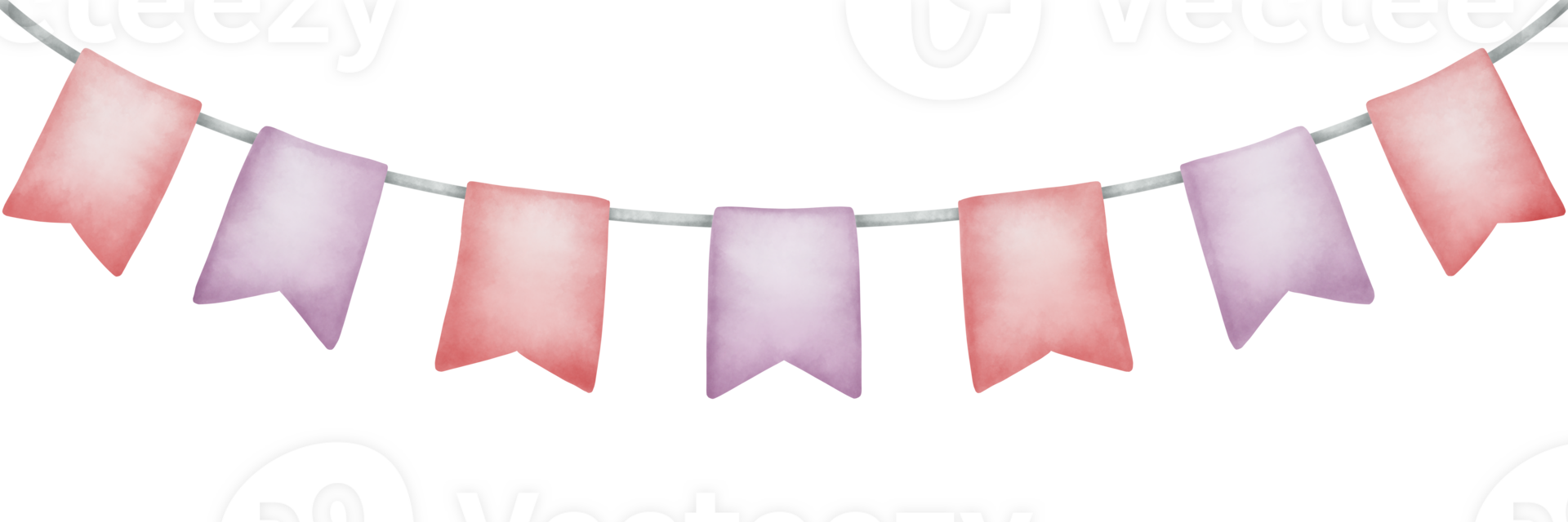 Cute party flag png