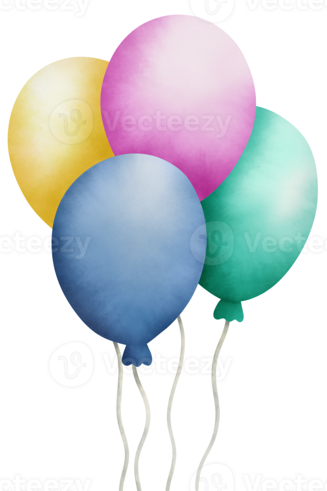 Cute balloons happy anniversary and congratulations png
