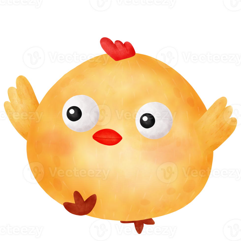 cute jumping chicken png