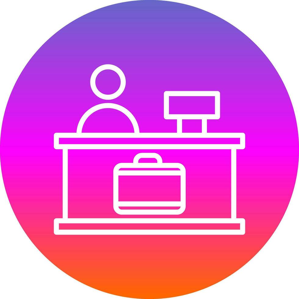 Check-in Vector Icon Design