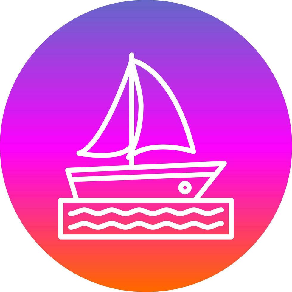 Catamaran Vector Icon Design