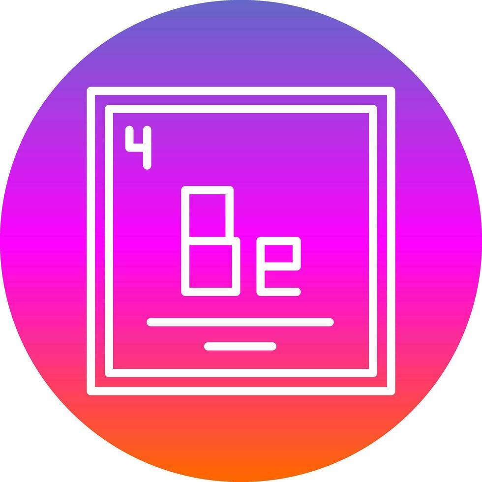 Beryllium Vector Icon Design