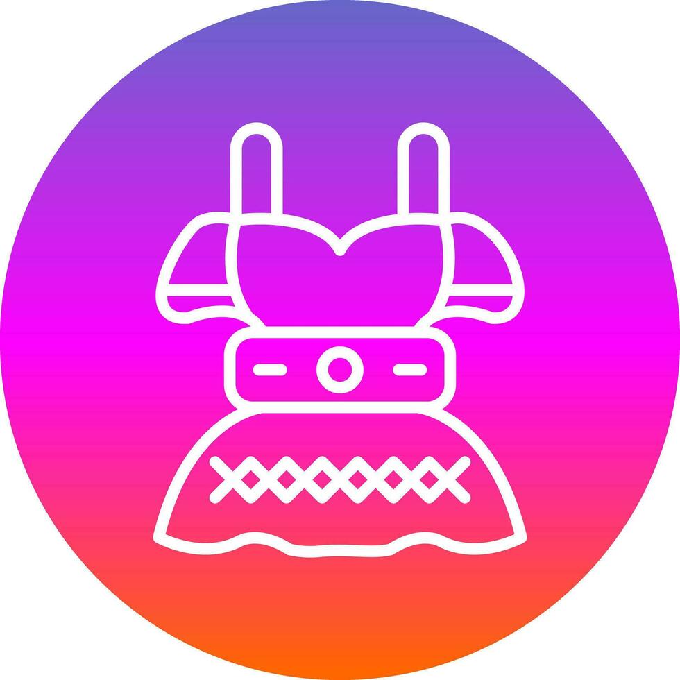 Dirndl Vector Icon Design
