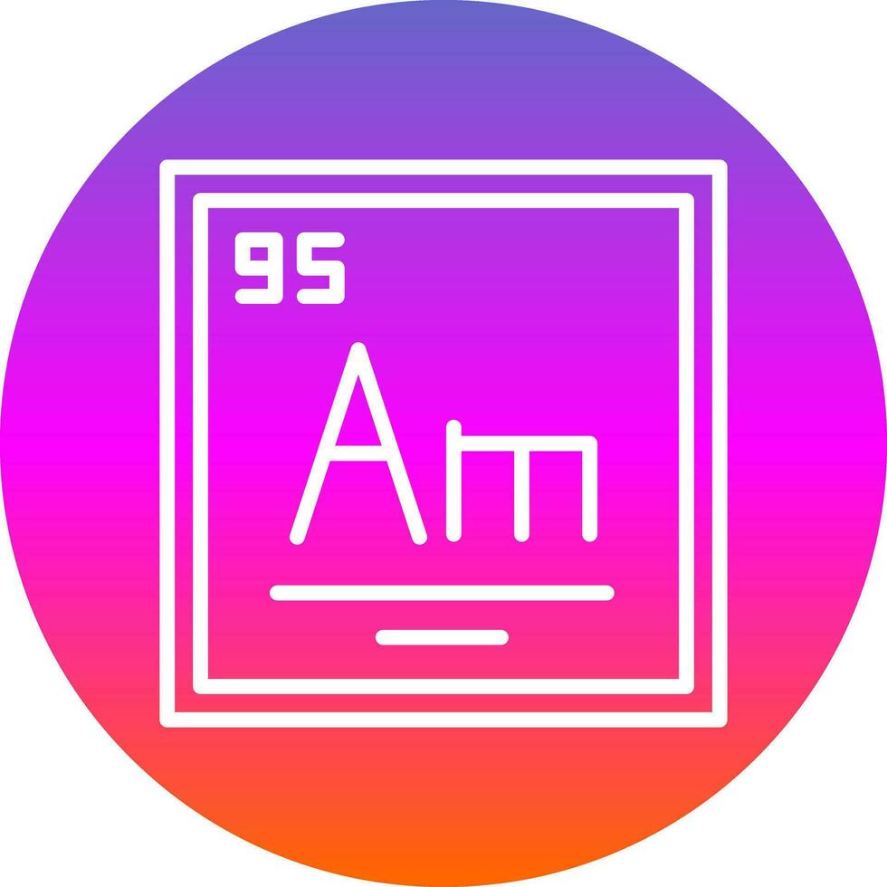 Americium Vector Icon Design