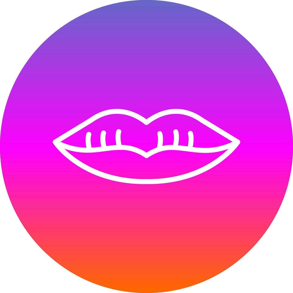 diseño de icono de vector de labios