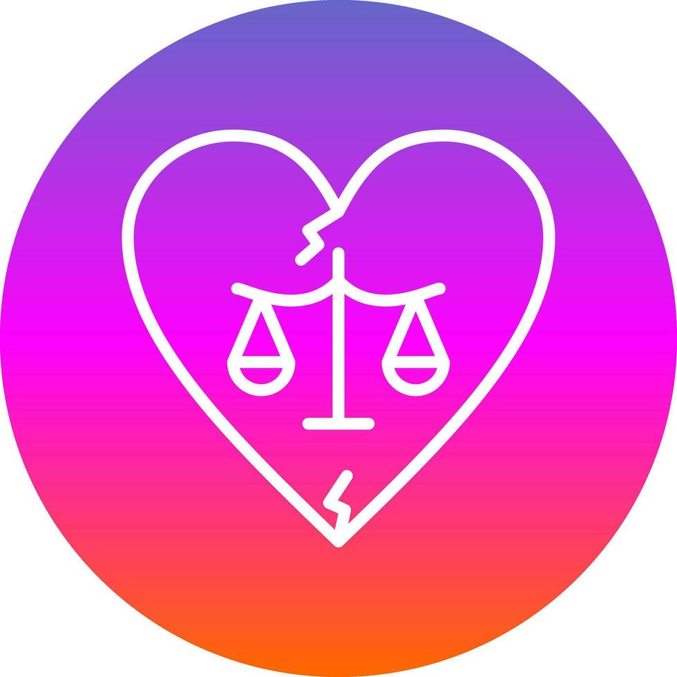 Divorce Vector Icon Design