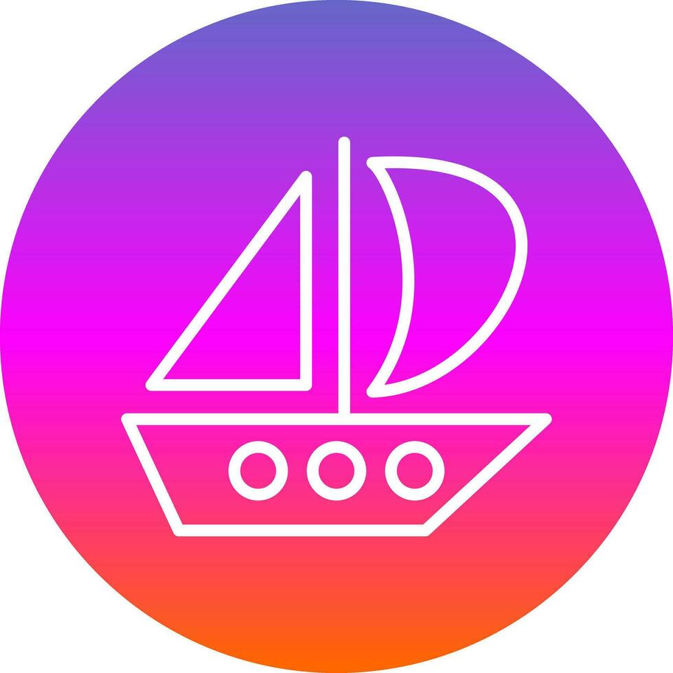 Catamaran Vector Icon Design