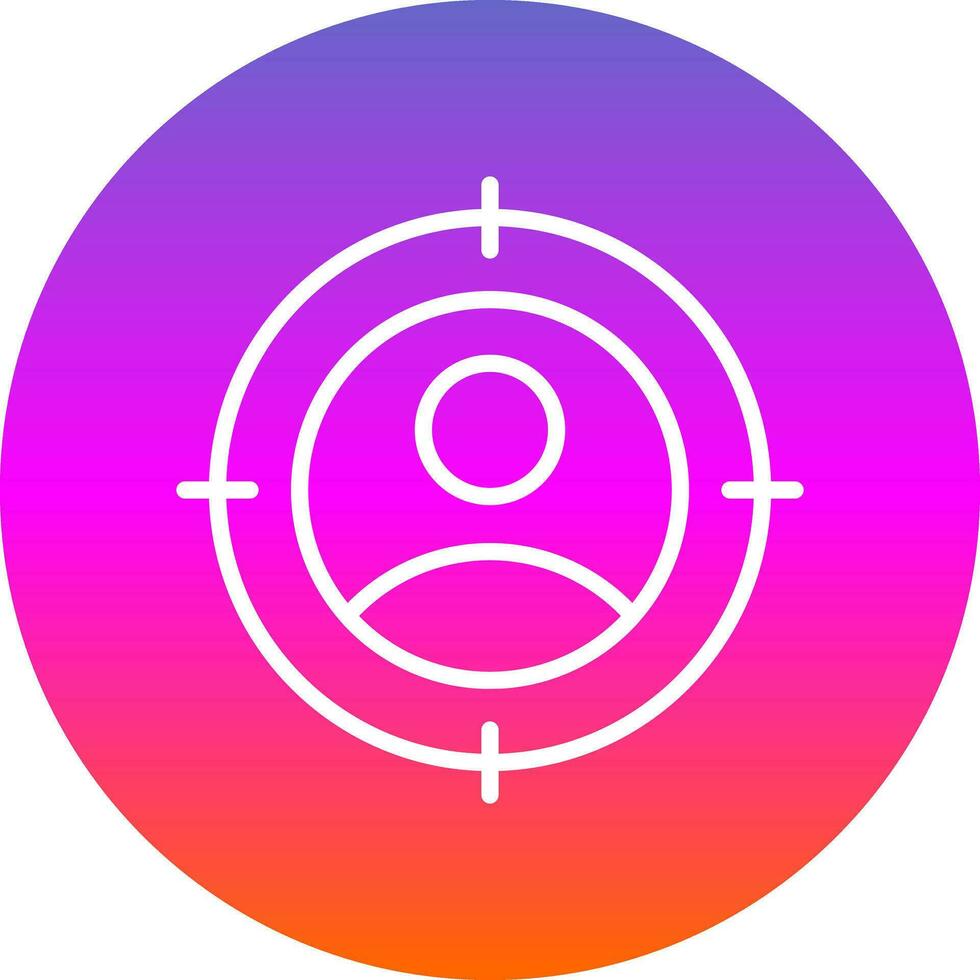 Target audience Vector Icon Design