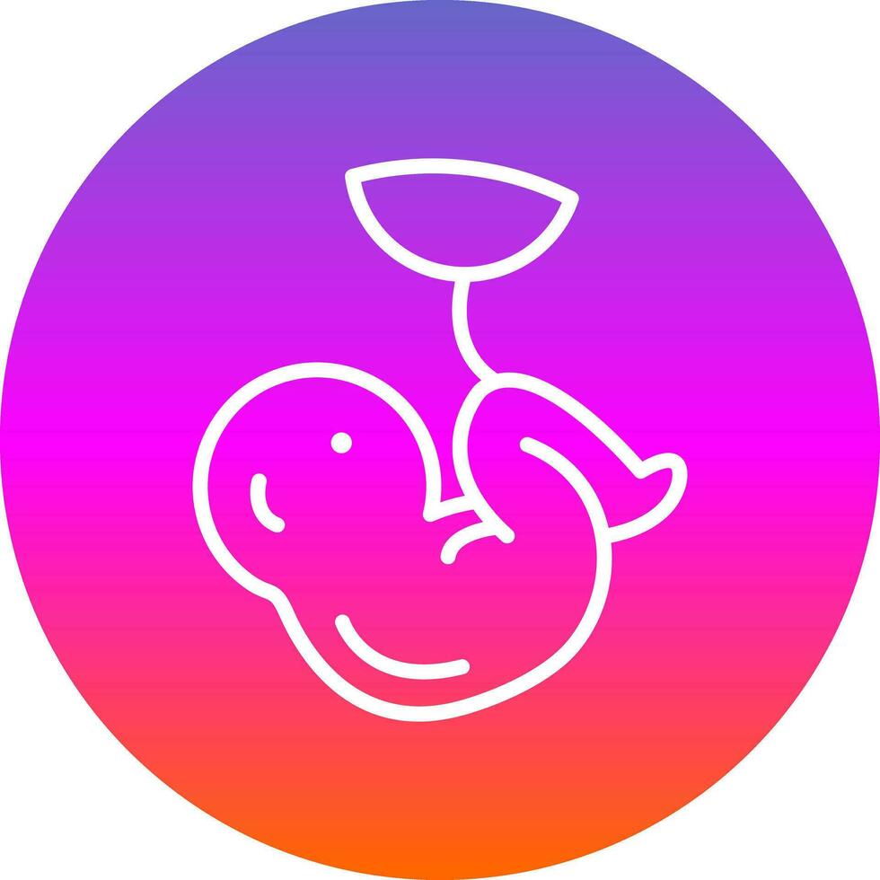 Fetus Vector Icon Design