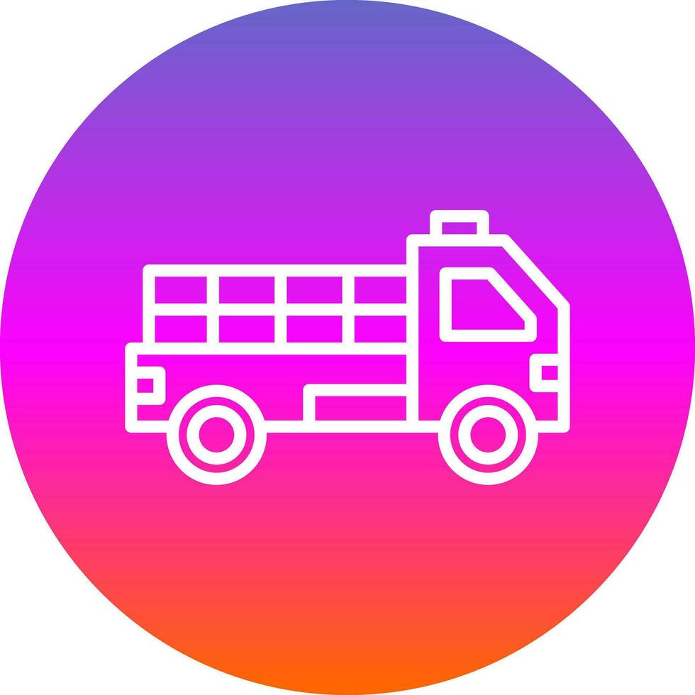 Pickup truck Vector Icon Design