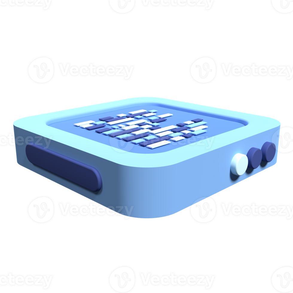 3D server icon. Computer server 3d render icon. Cloud computing. 3d render illustration png