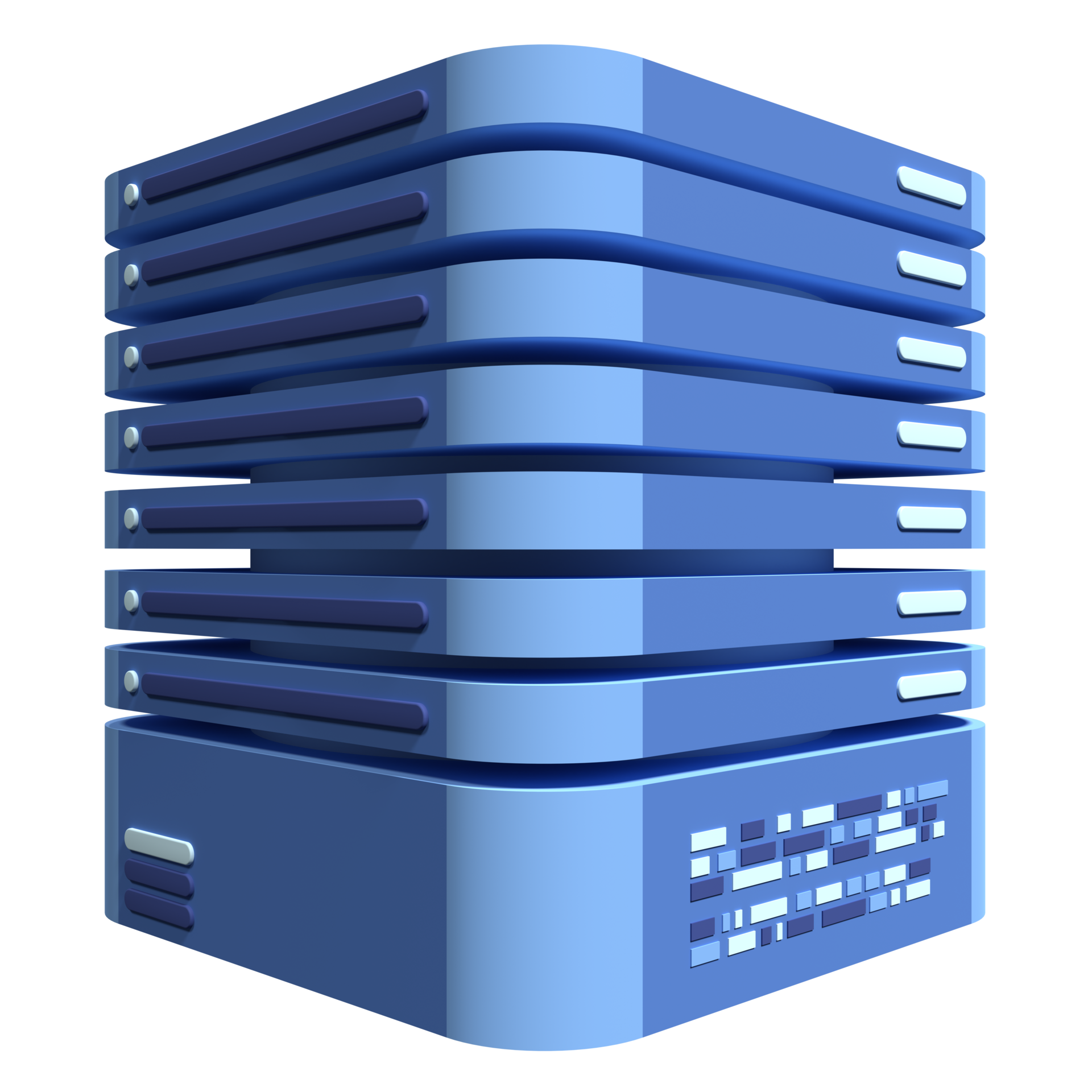 3d servidor icono computadora servidor 3d hacer icono nube