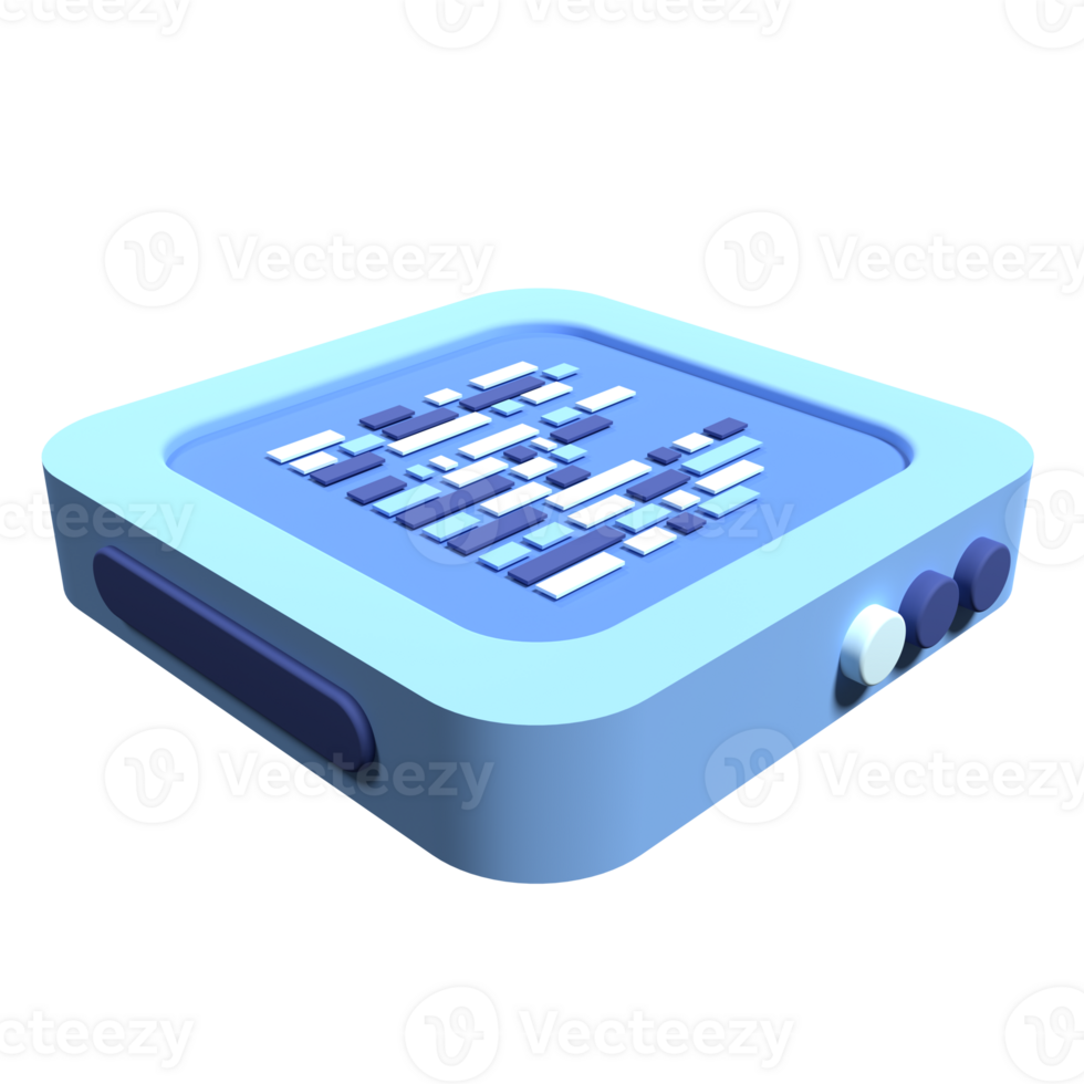 3D server icon. Computer server 3d render icon. Cloud computing. 3d render illustration png