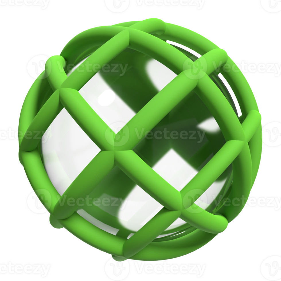 Glass globe. Ecology concept. 3d rendering illustration 24921964 PNG