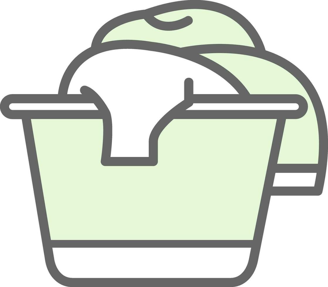 Laundry basket Vector Icon Design