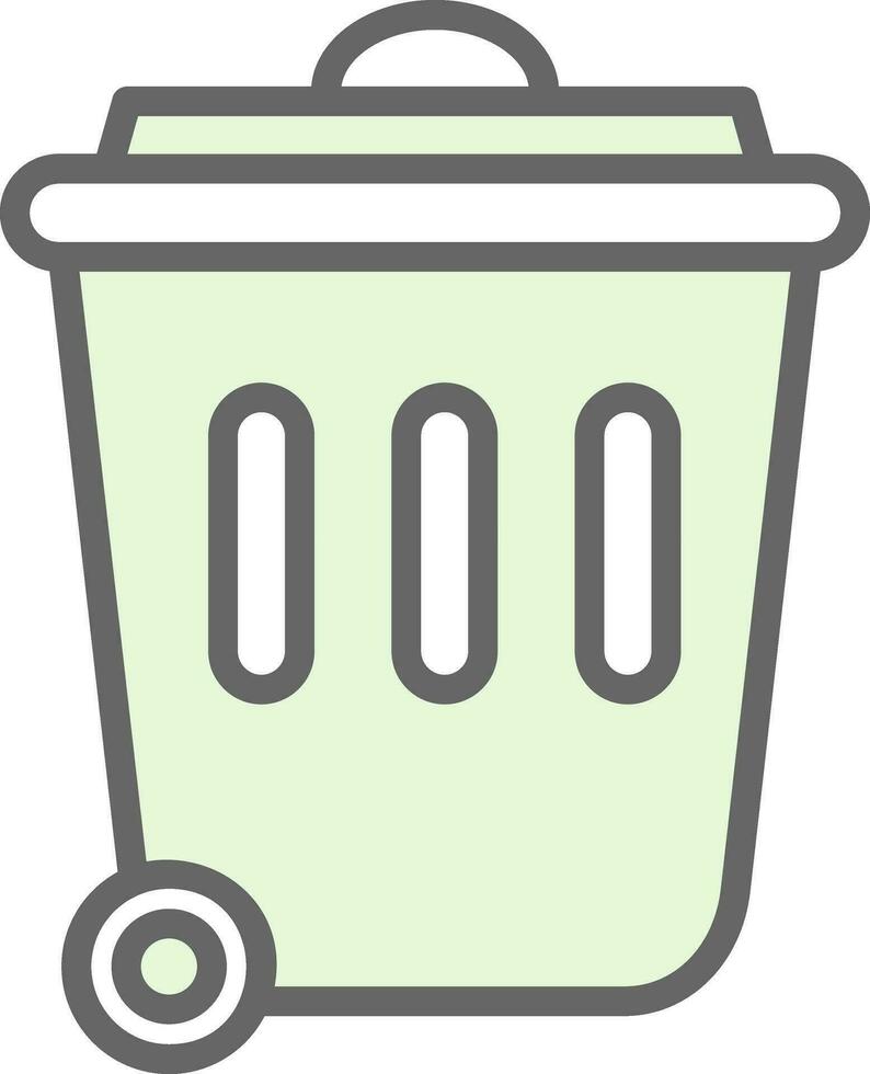 diseño de icono de vector de papelera de reciclaje