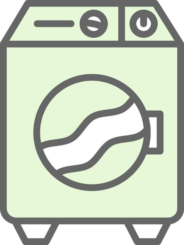 Washing machine Vector Icon Design
