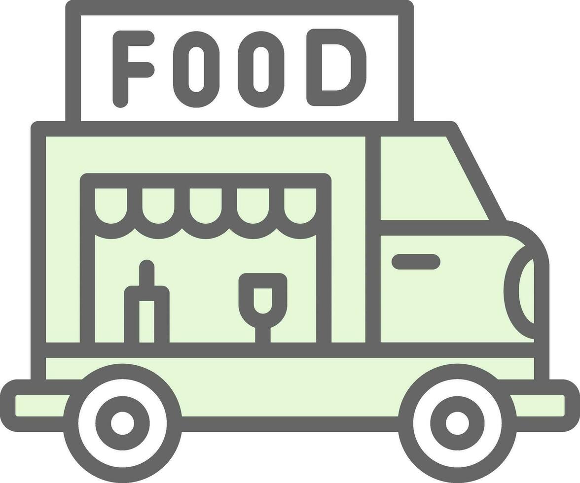 Food Truck Vector Icon Design