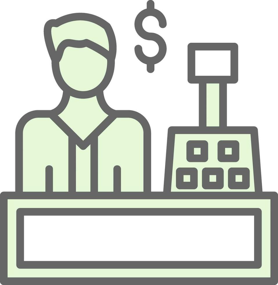 Cashier Vector Icon Design