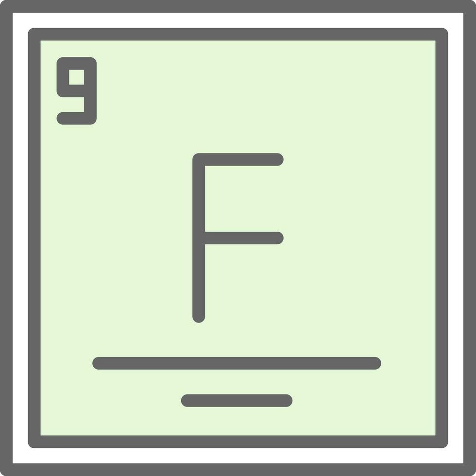 Fluorine Vector Icon Design