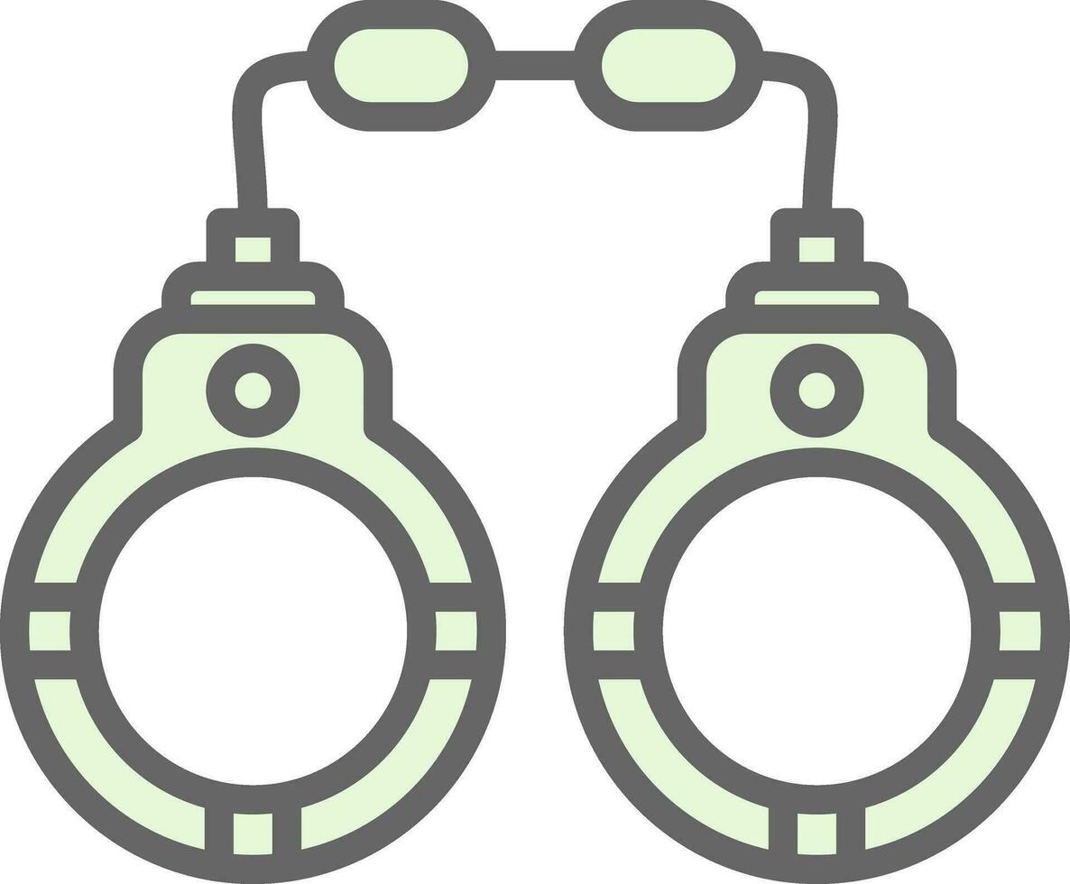 Handcuffs Vector Icon Design