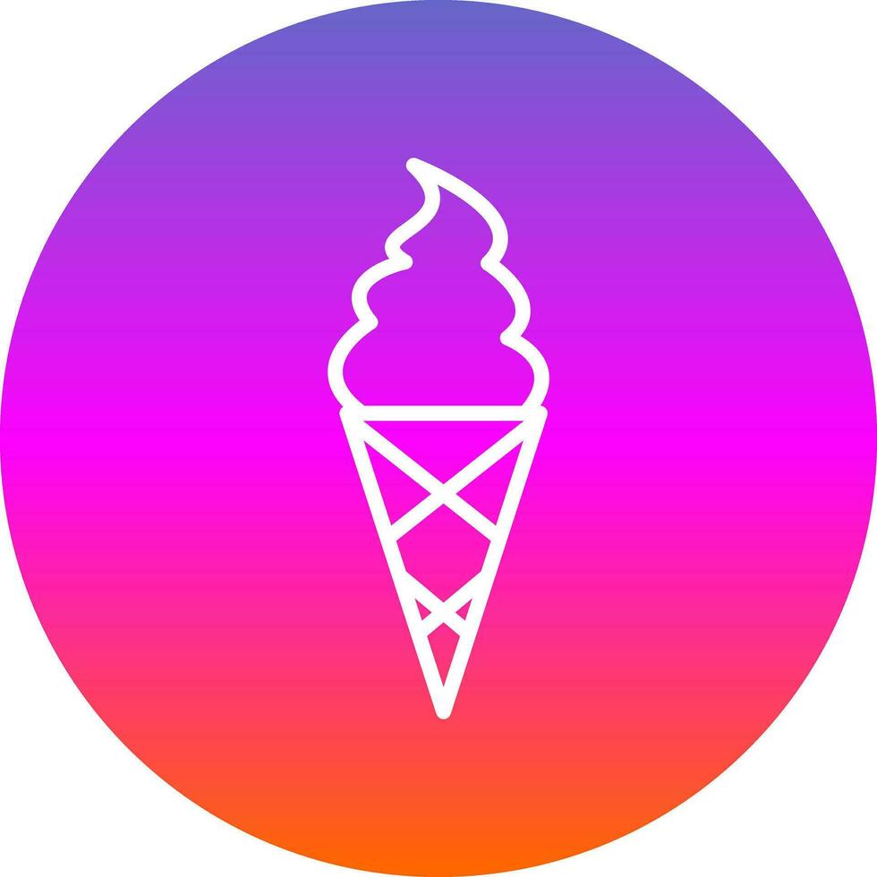 Ice cream cone Vector Icon Design