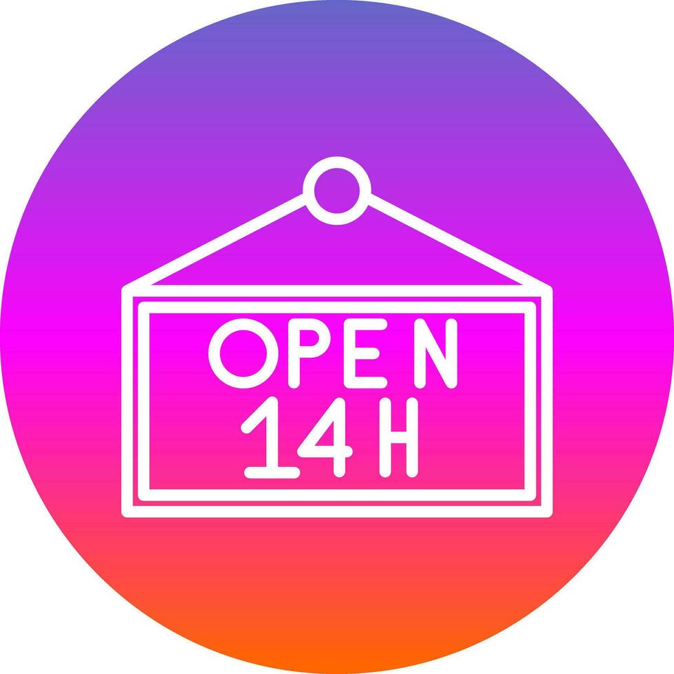 Opening hours Vector Icon Design 24922519 Vector Art at Vecteezy