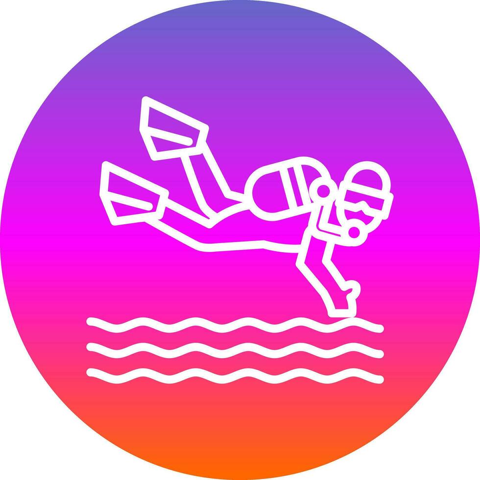 Scuba dive Vector Icon Design