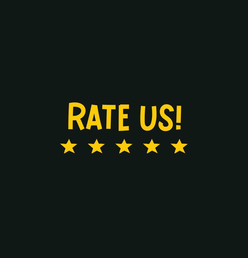 rate us and  review star for business vector
